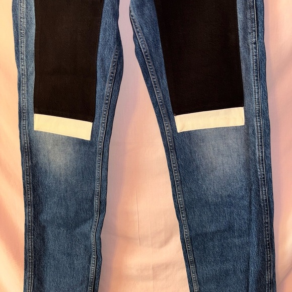 Calvin Klein Straight Leg Jeans - Blue and Black - Picture 8 of 12
